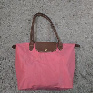 Longchamp Le Pliage Canvas Tote Bag  Pink